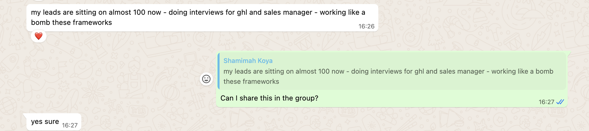 Shamimah Koya: agency owner generated 73 qualified leads in one month
